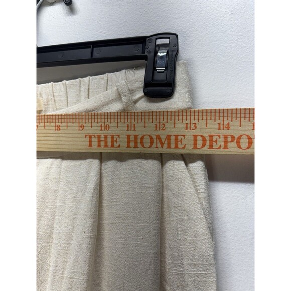 Blenca Womens Linen Blend High Rise Wide Leg Pants Pocket Cream Sz S - Picture 4 of 12